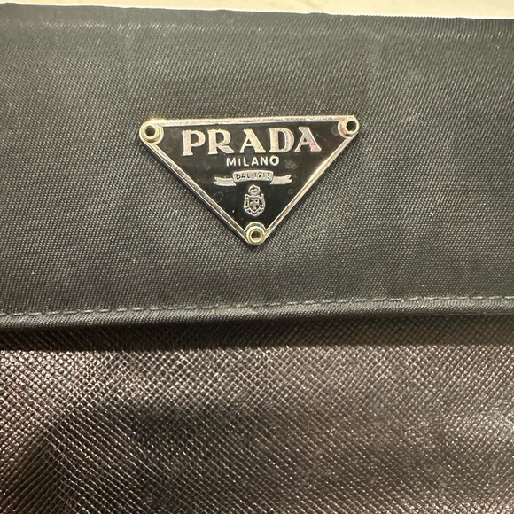 PRADA Black Nylon Wallet 4x6” - Picture 4 of 12